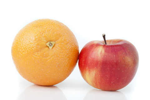 obraz pomarańczowy jabłko Shutterstock 143249572