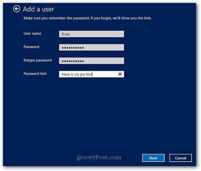 Utwórz konto lokalne w systemie Windows 8 i zaloguj się bez połączenia z Internetem