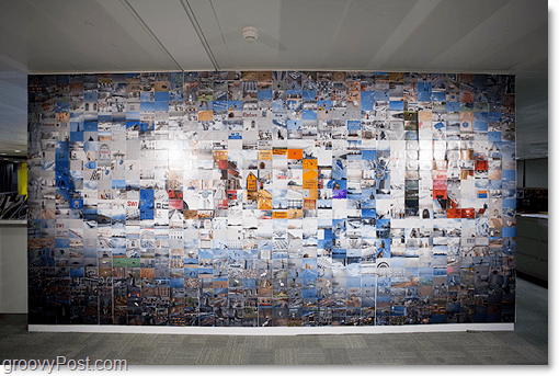 Logo Google Mozaika z ogromnym zdjęciem