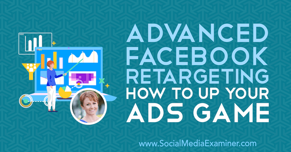 Zaawansowany retargeting na Facebooku: jak ulepszyć swoje reklamy Gra zawierająca spostrzeżenia Susan Wenograd na temat podcastu Social Media Marketing.