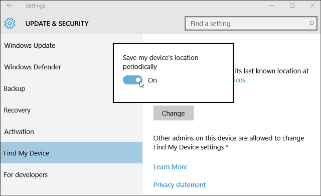 Jak włączyć Find My Device dla Windows 10