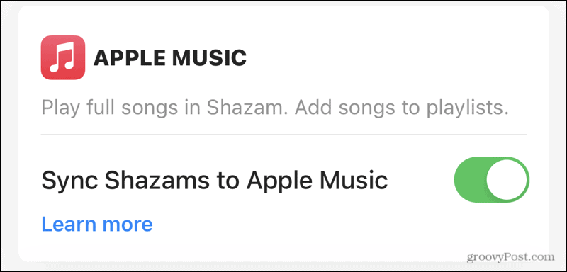Synchronizuj Apple Music z Shazam