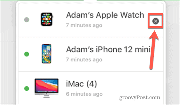 icloud usuń zegarek Apple X