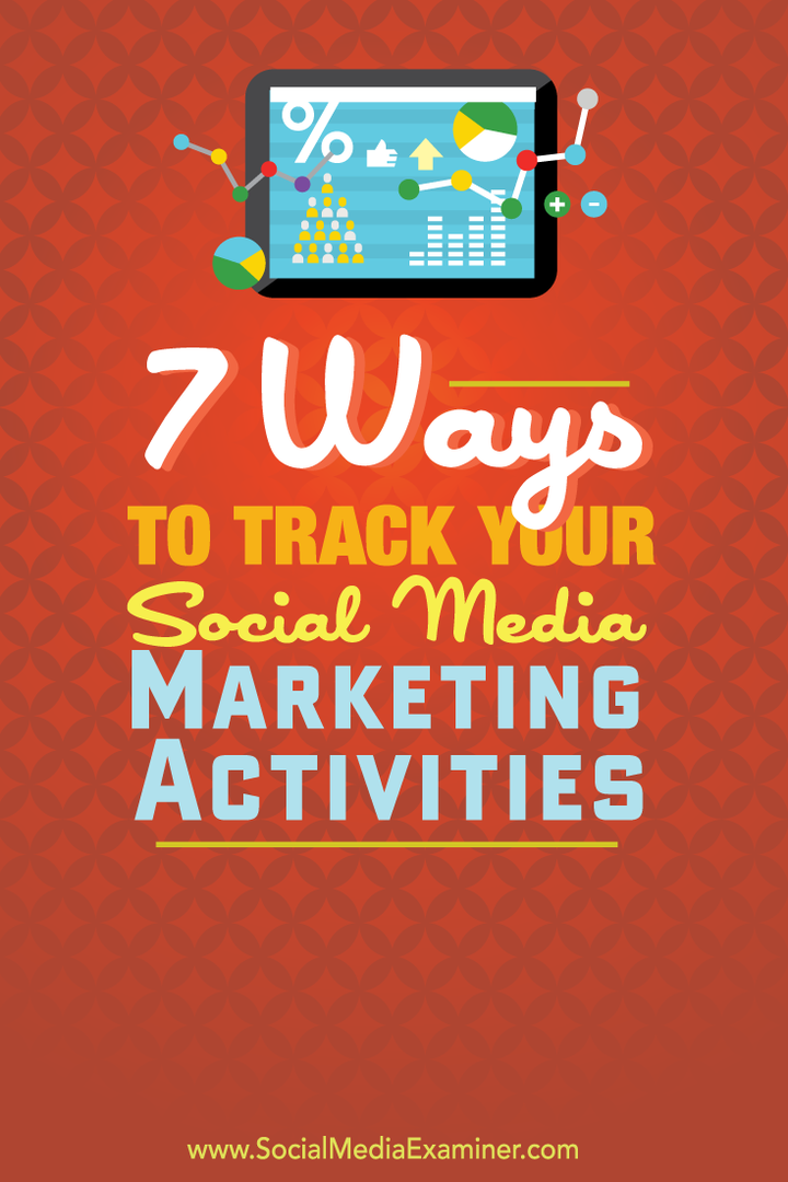 7 sposobów śledzenia działań marketingowych w mediach społecznościowych: ekspert ds. Mediów społecznościowych