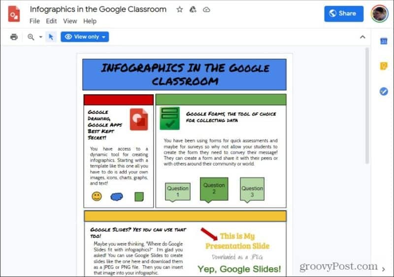 infografiki rysunków google