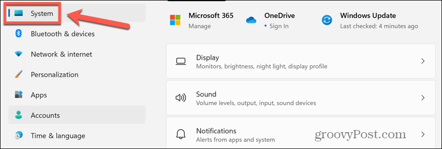 ustawienia systemu Windows 11