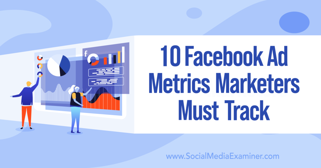 10 Facebook Ad Metrics Marketerzy muszą śledzić Charlie Lawrance w Social Media Examiner.