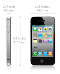 Szczegóły rozmiaru iPhone 4