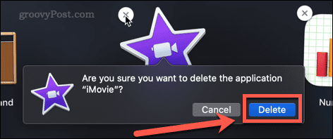 potwierdź usunięcie aplikacji na Macu