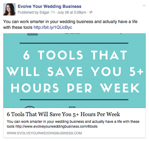 rozwijać swój biznes ślubny na Facebooku