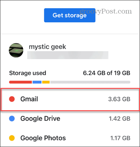 przestrzeń Gmaila używana na Dysku Google