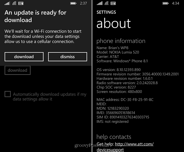 Podgląd Windows Phone 8.1 otrzymuje kolejną aktualizację
