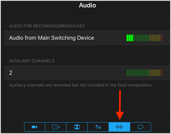 Switcher studio audio do nagrywania transmisji