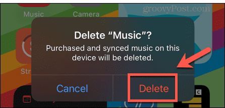 iPhone usuń aplikację muzyczną
