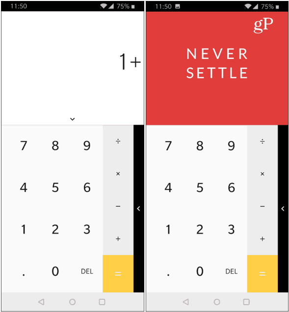 Kalkulator OnePlus Pisanka