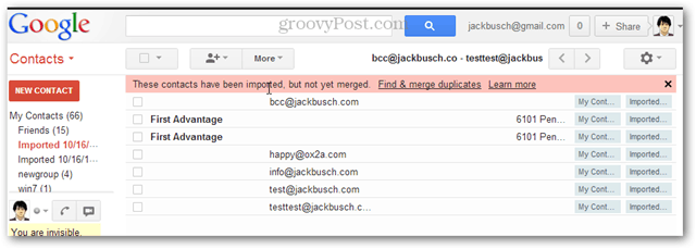 Jak zaimportować wiele kontaktów do Gmaila jednocześnie