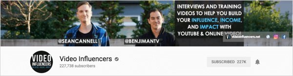 Video Influencers to kanały, które tworzą cotygodniowe wywiady.