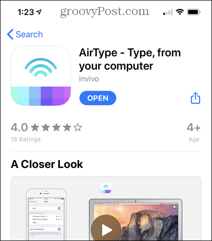 AirType w App Store