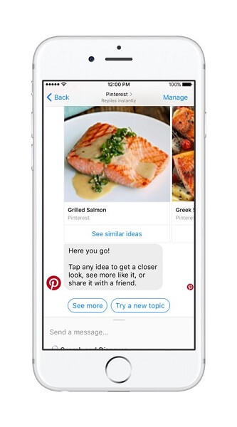Bot Pinterest przenosi możliwości wyszukiwania Pinteresta i rekomendacji do Messengera.