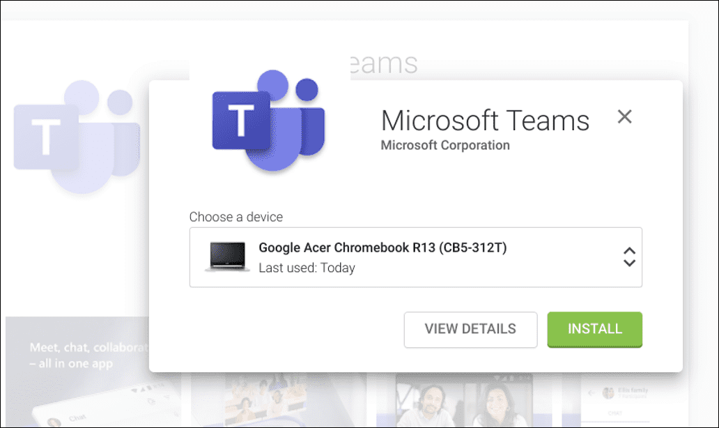  używać Microsoft Teams na Chromebooku