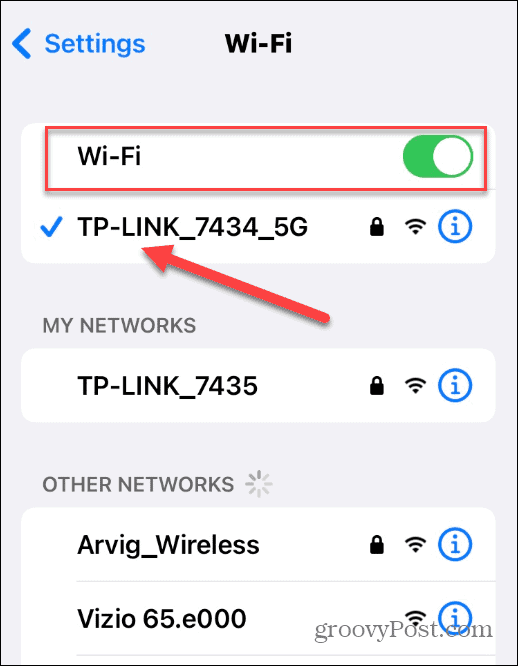 Połącz się z iPhonem Wi-Fi