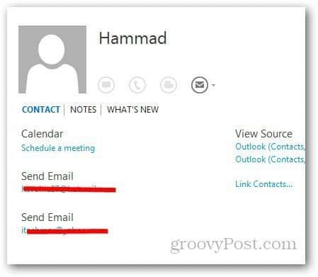 Scal kontakty programu Outlook 4