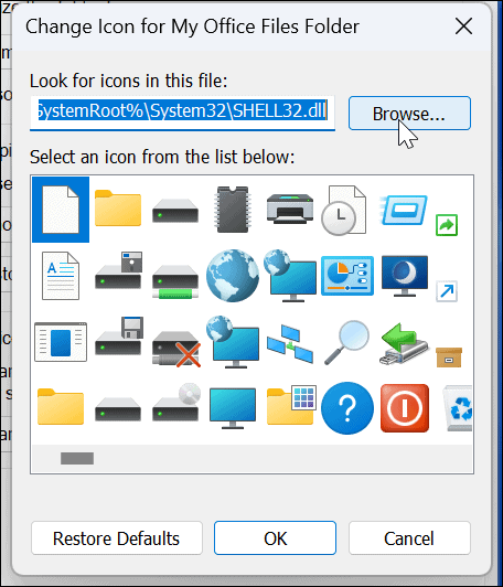 Dostosuj ikony systemu Windows 11