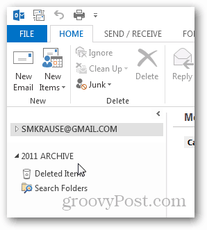 jak utworzyć plik pst dla programu Outlook 2013 - nowy pst