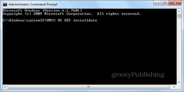 Data instalacji systemu Windows cmd monit wmic