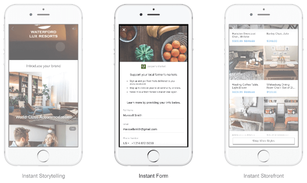 Reklamy Facebook Canvas nazywają się teraz Instant Experiences i wraz z aktualizacją mają kilka dodatkowych możliwości.