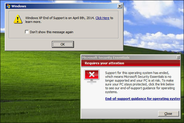 Microsoft aktualizuje XP Security Essentials przez ograniczony czas