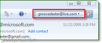 zaloguj się do Windows Live przez Windows Live Mail