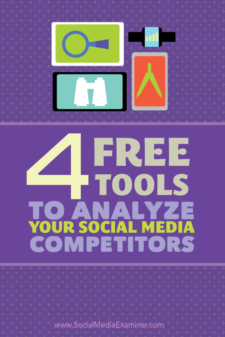 cztery narzędzia do analizy konkurencji w mediach społecznościowych
