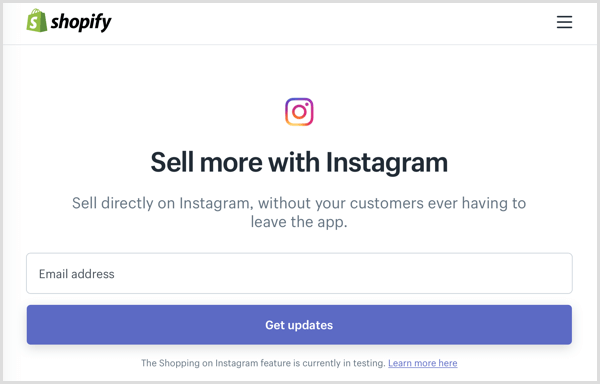 instagram shoppable post shopify beta program zarejestruj się