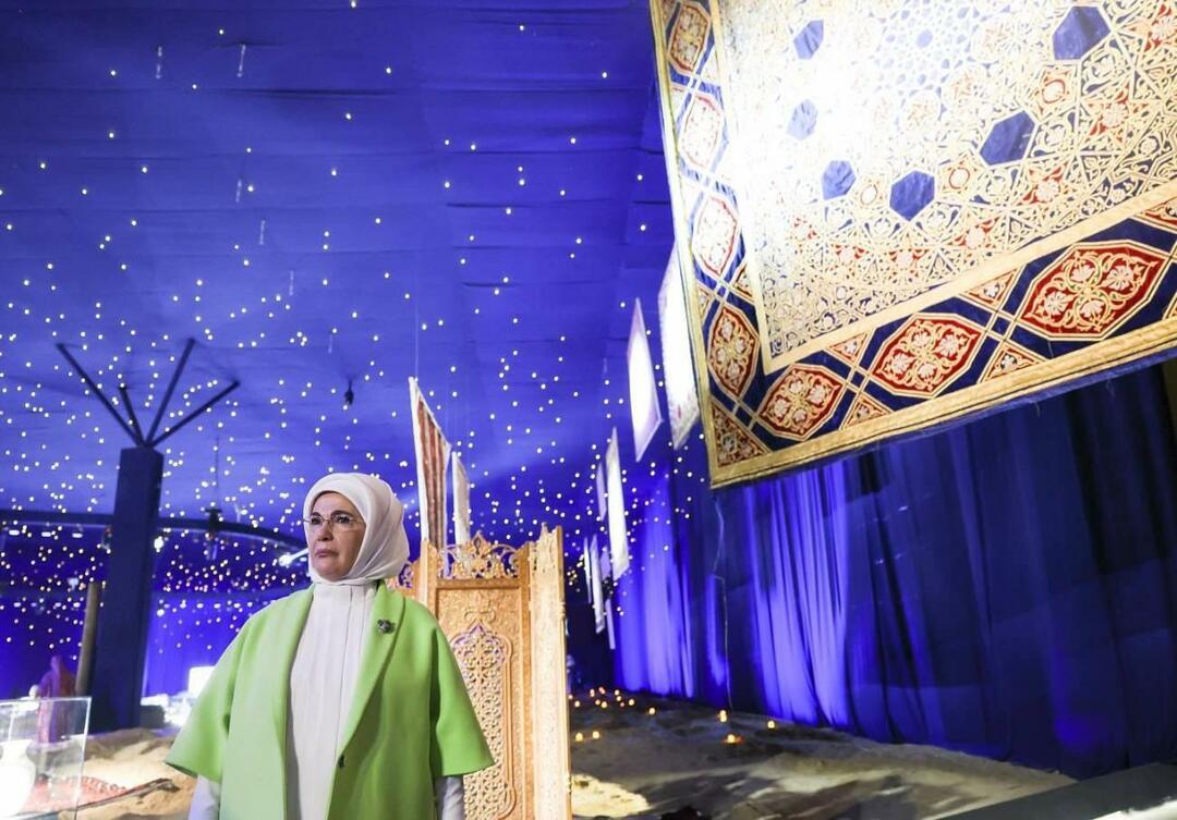 Emine Erdoğan zwiedziła teren targów Expo w Samarkandzie