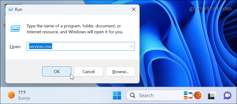 Napraw błąd Windows Update 0x8007001d