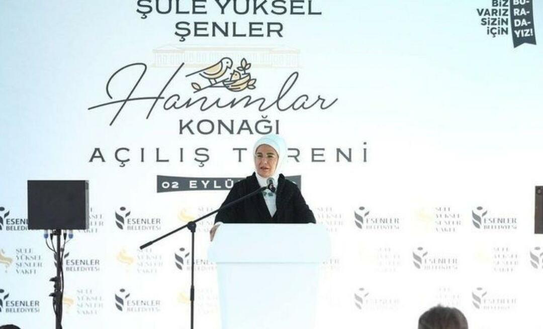 Emine Erdagan była obecna na otwarciu rezydencji Şule Yüksel Şenler.