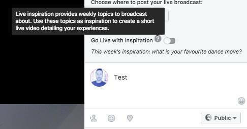 Wygląda na to, że Facebook testuje nową funkcję wideo na żywo, która daje nadawcom cotygodniowe propozycje tematów do nadawania.