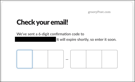 Potwierdzenie adresu e-mail Slack