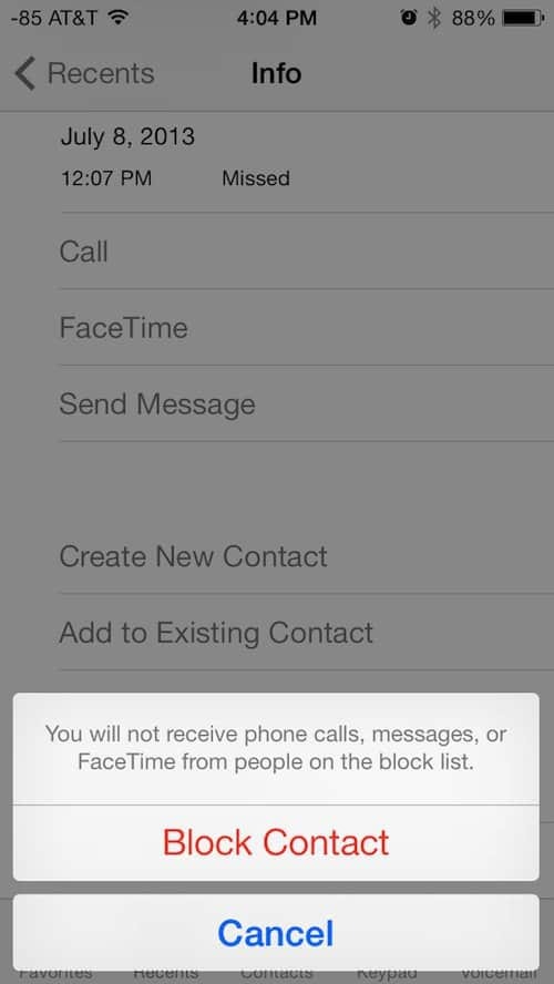 Apple iOS 7 dodaje możliwość blokowania niechcianych połączeń i SMS-ów