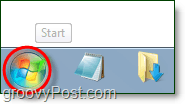 kliknij menu Start systemu Windows 7