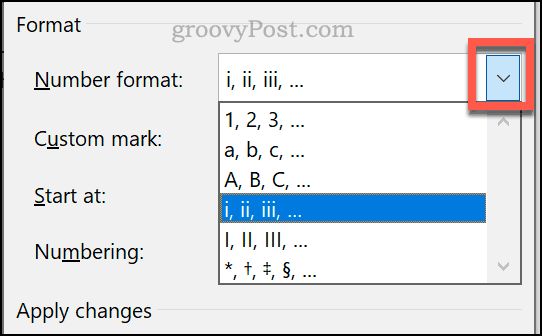 Ustawianie odwołań do przypisów i przypisów końcowych w programie Word