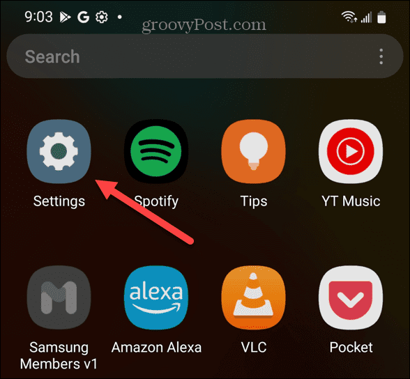 ustawienia Androida