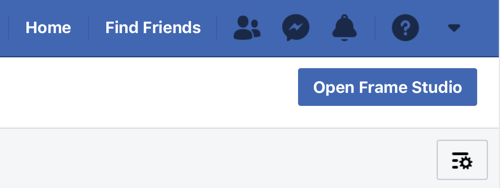 Jak promować swoje wydarzenie na żywo na Facebooku, krok 1, opcja Open Frame Studio na Facebooku