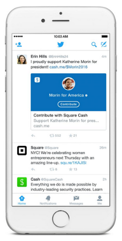 Twitter i Square umożliwiają dotacje na cele polityczne