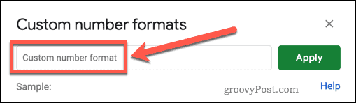 Wybór niestandardowego formatu liczb w Arkuszach Google