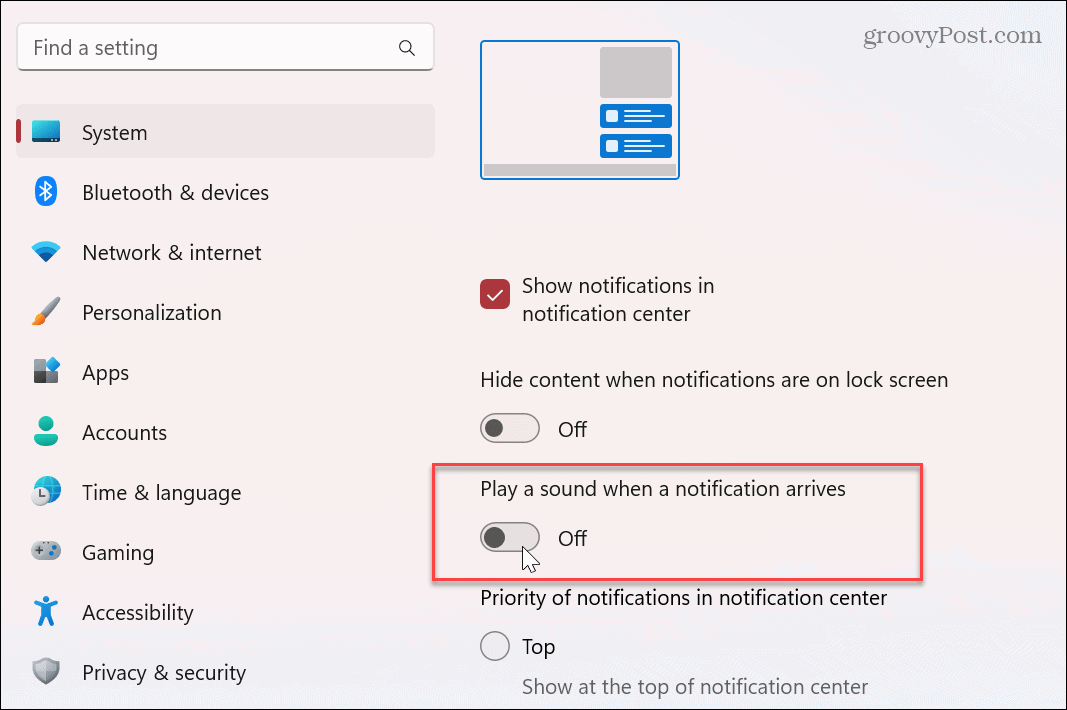 Wyłącz dźwięki powiadomień aplikacji w systemie Windows