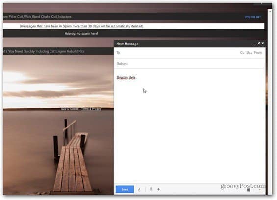 nowe okno tworzenia Gmaila