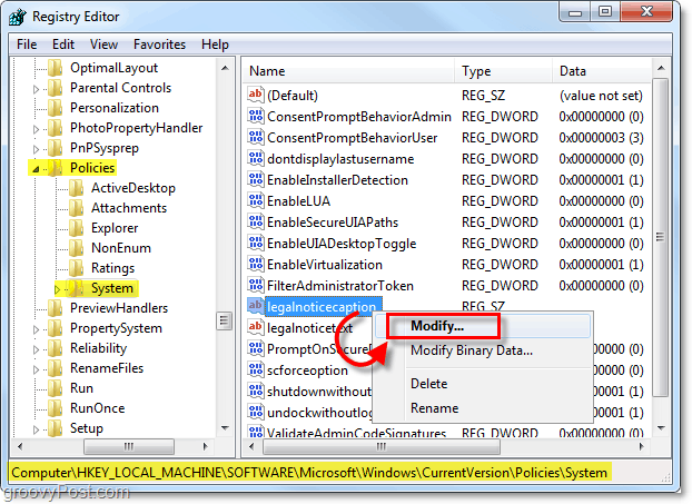 Instrukcje tworzenia wiadomości startowej w systemie Windows 7