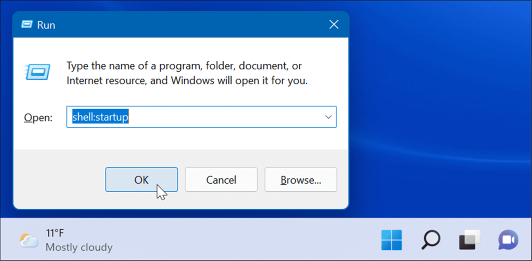 uruchamianie aplikacji podczas uruchamiania powłoki podczas uruchamiania systemu Windows 11